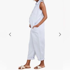 HATCH Collection® Maternity Keera Jumpsuit, Light Blue, Size 2